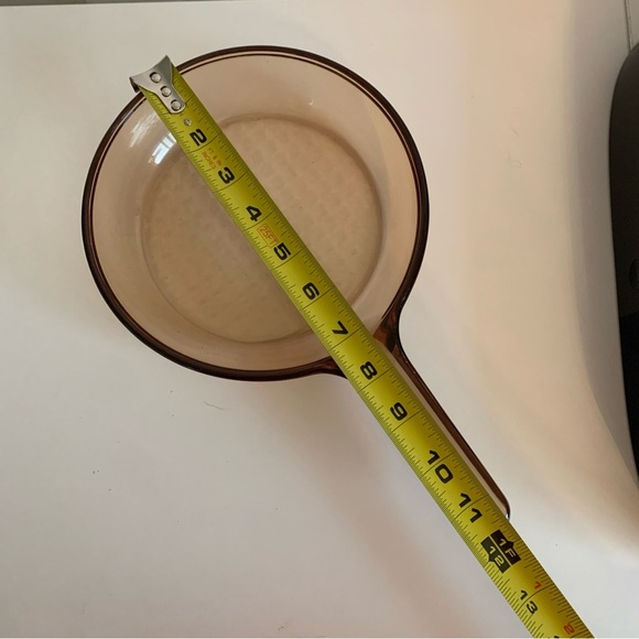 Vintage Pyrex Vision Corning Ware Glassware Pan Grab Heat-N-Eat Amber Set + Lids - Picture 13 of 14